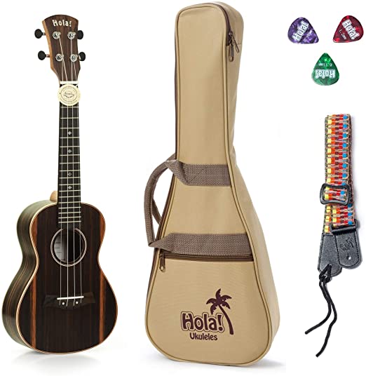  Hola HM-124EB+ Deluxe Concert Ukulele