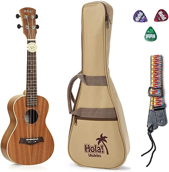 Hola Left-handed Concert Ukulele with Padded Gig Bag