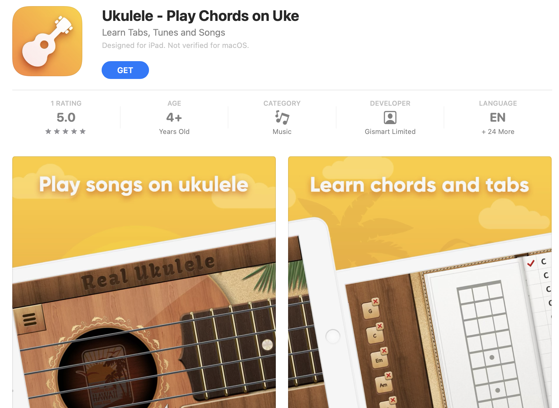 Pocket Ukulele (iOS)